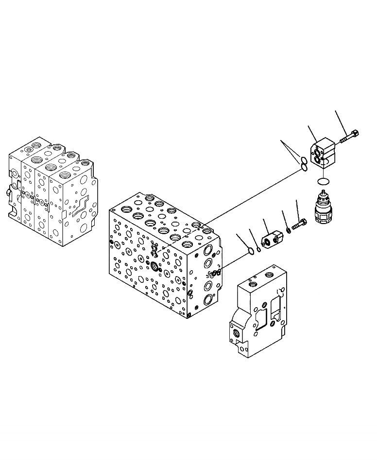 Схема запчастей Komatsu PC390LL-10 A50601 - H-A ОСНОВН. УПРАВЛЯЮЩ. КЛАПАН COMPLETE ASSEMBLY (/) ГИДРАВЛИКА