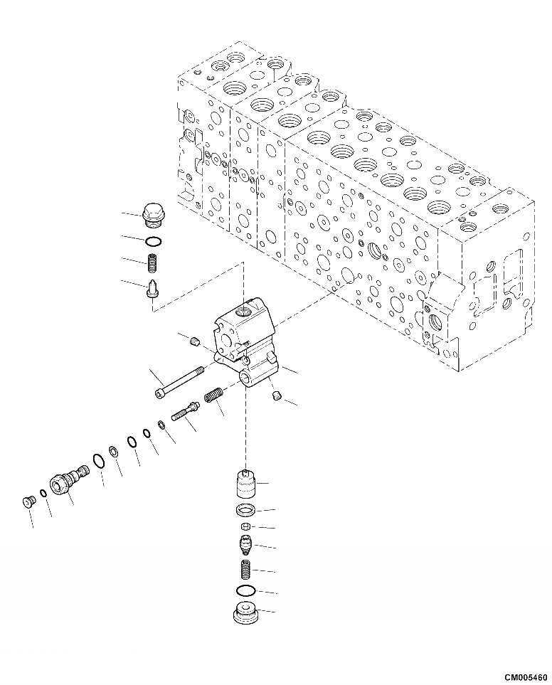 Схема запчастей Komatsu PC390LL-10 A50601 - H-9A ОСНОВН. УПРАВЛЯЮЩ. КЛАПАН COMPLETE ASSEMBLY (9/) ГИДРАВЛИКА