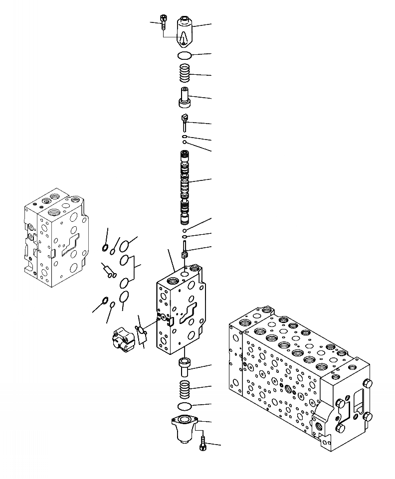 Схема запчастей Komatsu PC390LL-10 A50601 - H-A ОСНОВН. УПРАВЛЯЮЩ. КЛАПАН COMPLETE ASSEMBLY (/) & СЕРВИСНЫЙ КЛАПАНS ГИДРАВЛИКА