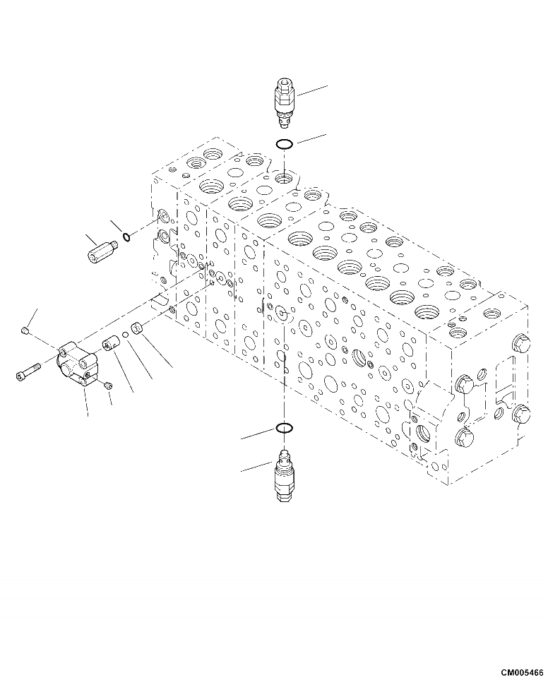 Схема запчастей Komatsu PC390LL-10 A50601 - H-A ОСНОВН. УПРАВЛЯЮЩ. КЛАПАН COMPLETE ASSEMBLY (/) ГИДРАВЛИКА