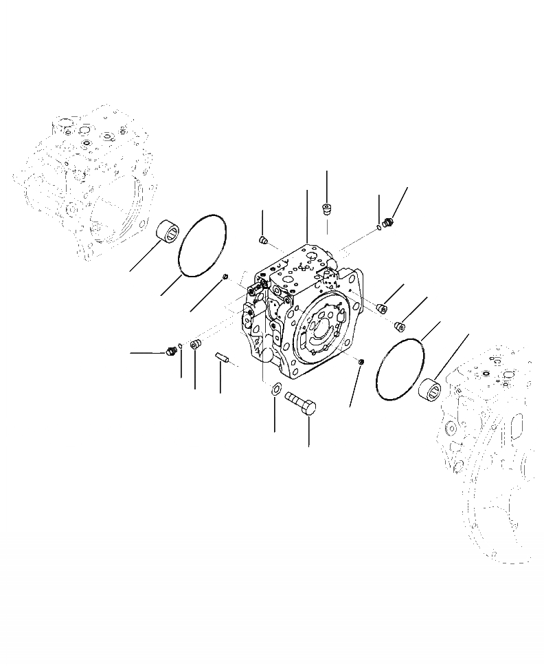 Схема запчастей Komatsu PC390LL-10 A50601 - H-A ОСНОВН. НАСОС COMPLETE ПОРШЕНЬ НАСОС ASSEMBLY (/) ГИДРАВЛИКА