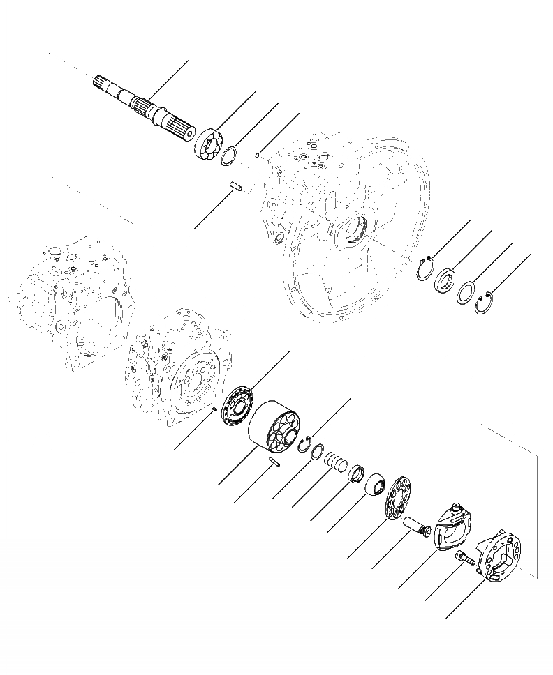 Схема запчастей Komatsu PC390LL-10 A50601 - H-A ОСНОВН. НАСОС COMPLETE ПОРШЕНЬ НАСОС ASSEMBLY (/) ГИДРАВЛИКА