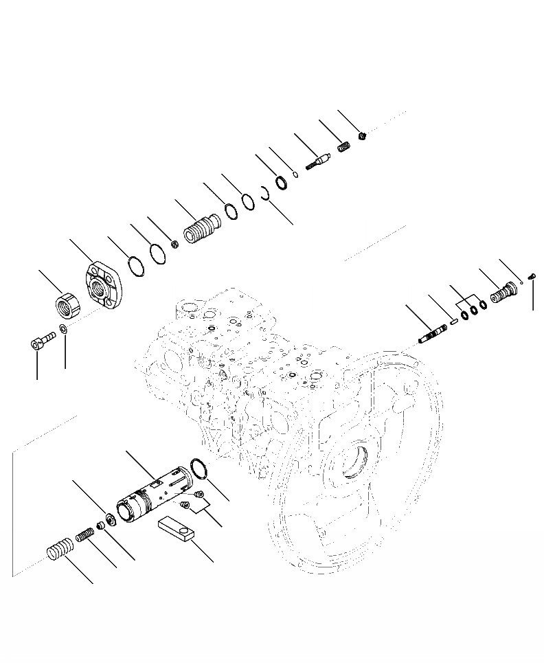 Схема запчастей Komatsu PC390LL-10 A50601 - H-A ОСНОВН. НАСОС COMPLETE ПОРШЕНЬ НАСОС ASSEMBLY (/) ГИДРАВЛИКА