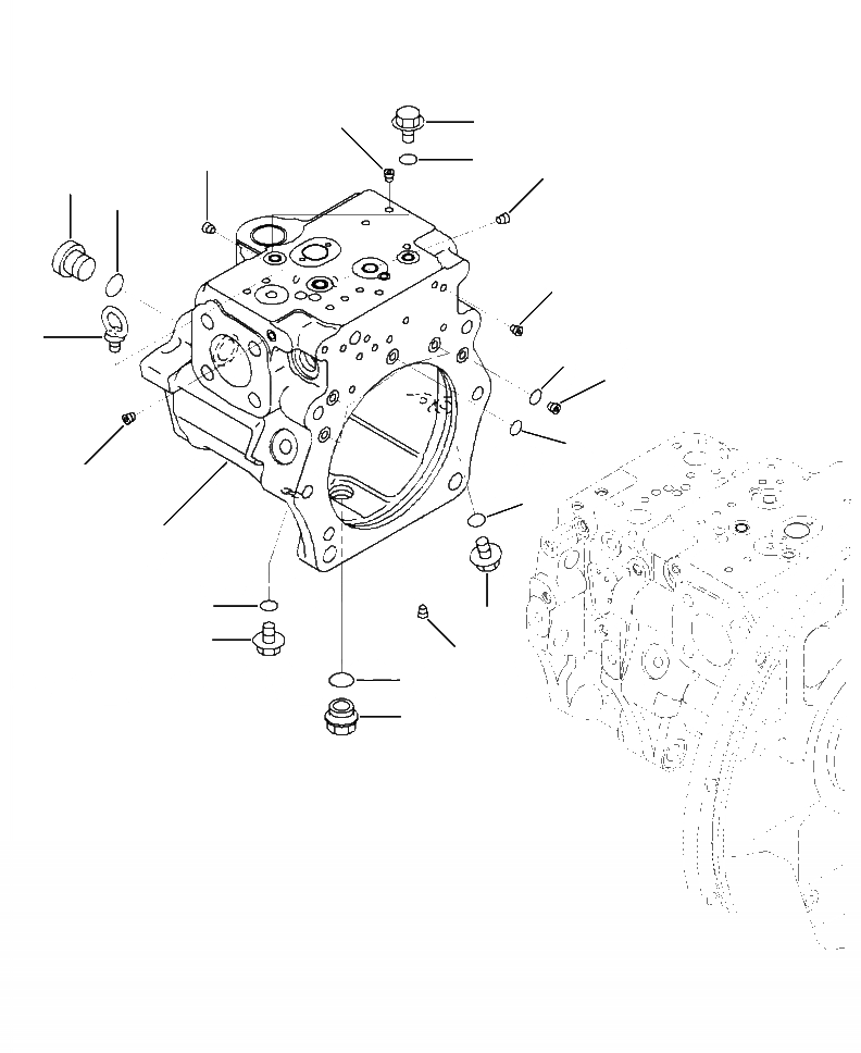 Схема запчастей Komatsu PC390LL-10 A50601 - H-A ОСНОВН. НАСОС COMPLETE ПОРШЕНЬ НАСОС ASSEMBLY (/) ГИДРАВЛИКА