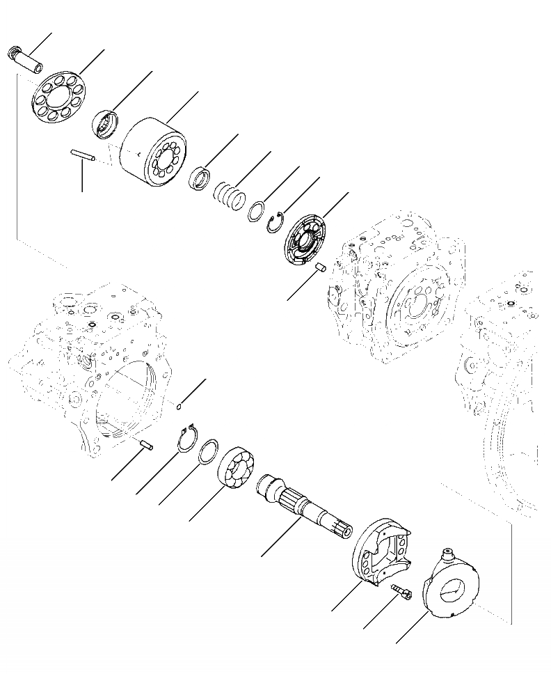 Схема запчастей Komatsu PC390LL-10 A50601 - H-7A ОСНОВН. НАСОС COMPLETE ПОРШЕНЬ НАСОС ASSEMBLY (7/) ГИДРАВЛИКА