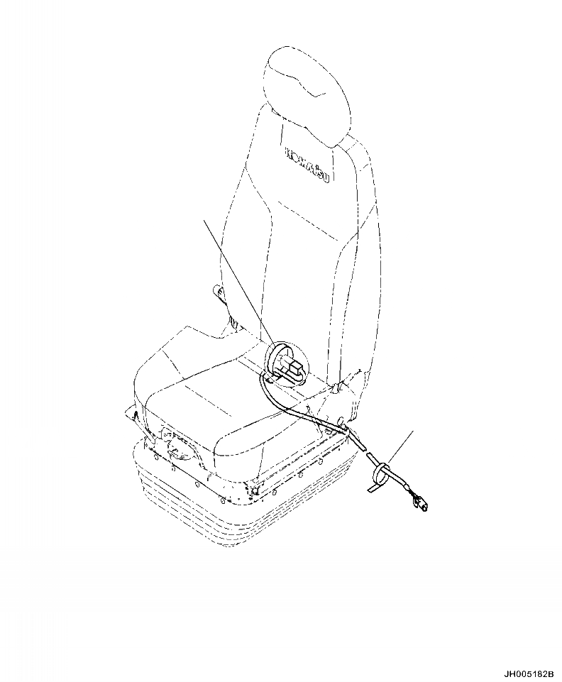 Схема запчастей Komatsu PC390LL-10 A50601 - K-A OPERATOR СИДЕНЬЕ STRAP TIE OPERATORS ОБСТАНОВКА И СИСТЕМА УПРАВЛЕНИЯ