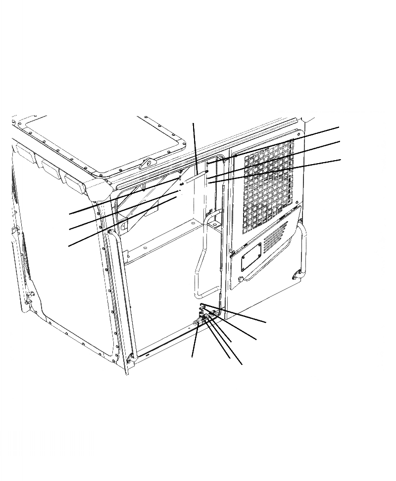 Схема запчастей Komatsu PC390LL-10 A50601 - K- КАБИНА ДВЕРЬ (7/7) OPERATORS ОБСТАНОВКА И СИСТЕМА УПРАВЛЕНИЯ