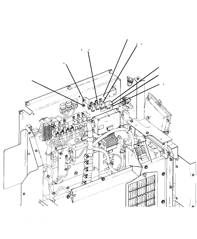 Схема запчастей Komatsu PC390LL-10 A50601 - K- КАБИНА КАБИНА IN ЧАСТИ (/) OPERATORS ОБСТАНОВКА И СИСТЕМА УПРАВЛЕНИЯ