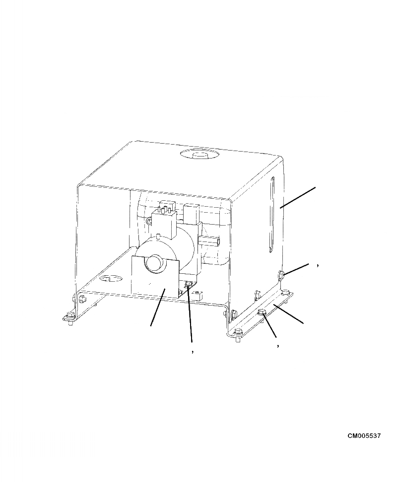 Схема запчастей Komatsu PC390LL-10 A50601 - M8-A НАКЛОН. RISER НАСОС И HARDWARE ЧАСТИ КОРПУСА И КРЫШКИ