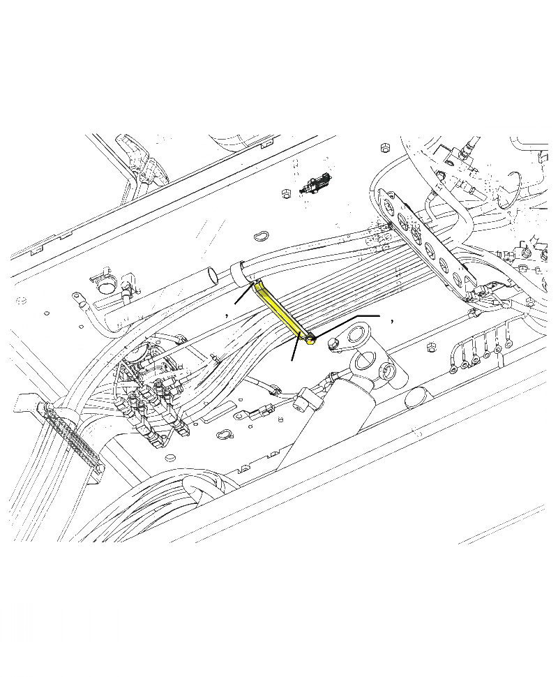 Схема запчастей Komatsu PC390LL-10 A50601 - M8-A RISER НАКЛОН. PPC ЛИНИЯ КРЕПЛЕНИЕS (/) ЧАСТИ КОРПУСА И КРЫШКИ