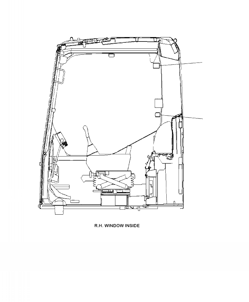 Схема запчастей Komatsu PC390LL-10 A50601 - U-A ТАБЛИЧКИ ПЕРЕДН. ОКНА МАРКИРОВКА