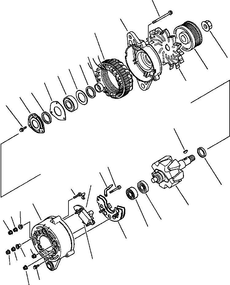 Схема запчастей Komatsu PC400LC-5 - ГЕНЕРАТОР ( A) ЭЛЕКТРИКА