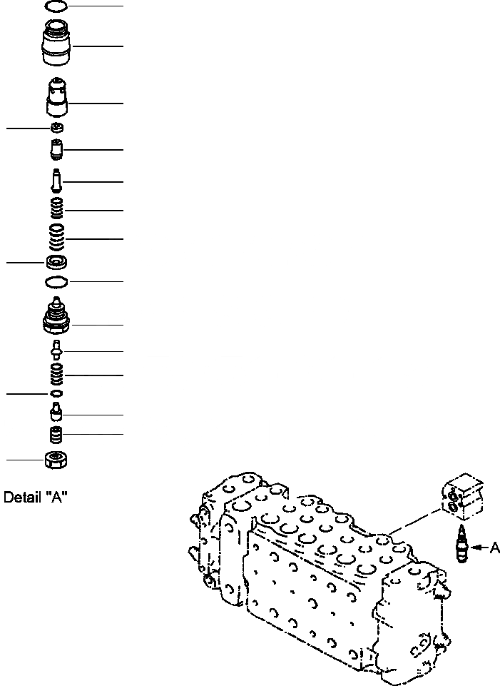 Схема запчастей Komatsu PC400LC-6LK - FIG. H-9A ОСНОВН. УПРАВЛЯЮЩ. КЛАПАН - БОЛЬШ. ПОТОК ВСАСЫАЮЩИЙ КЛАПАН БЕЗОПАСНОСТИ ГИДРАВЛИКА