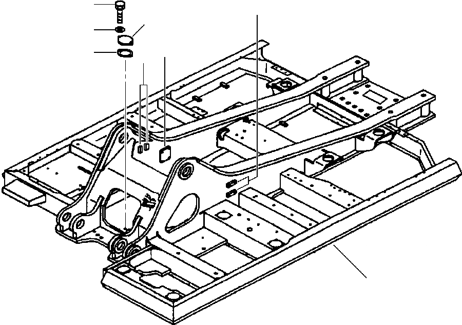 Схема запчастей Komatsu PC400LC-6LK - FIG. J-A7 ОСНОВНАЯ РАМА - С НАВЕСН. ОБОРУД И ПРОТИВОВЕС REMOVER ОСНОВНАЯ РАМА И ЕЕ ЧАСТИ