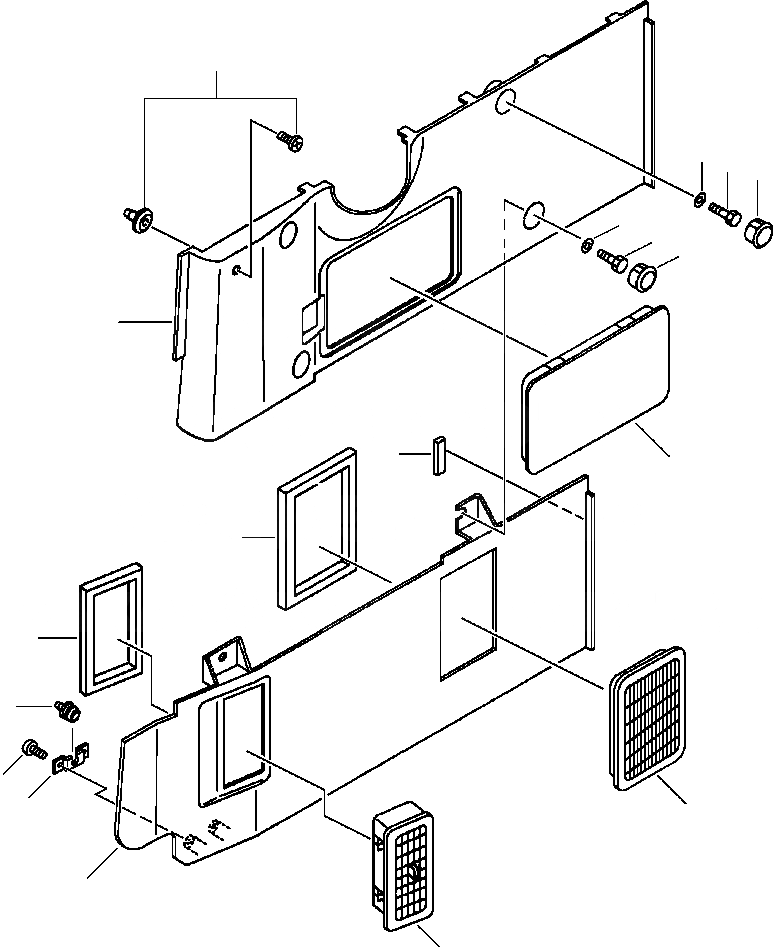 Схема запчастей Komatsu PC400LC-6LK - FIG. K7-AA ОТДЕЛКА COVER КАБИНА ОПЕРАТОРА И СИСТЕМА УПРАВЛЕНИЯ