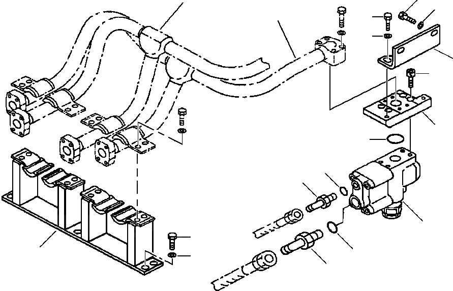 Схема запчастей Komatsu PC400LC-6LK - FIG. H-AA ГИДРОЛИНИЯ - ПРЕДОТВРАЩЕНИЕ СМЕЩЕНИЮ БЛОК - БЛОКИР. СТРЕЛЫ КЛАПАН ГИДРАВЛИКА