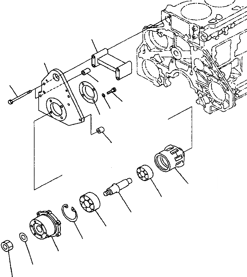 Схема запчастей Komatsu PC400LC-6LM - FIG. A-B7A ПРИВОД ВЕНТИЛЯТОРА ДВИГАТЕЛЬ