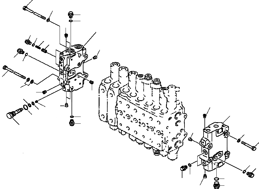 Схема запчастей Komatsu PC400LC-6LM - FIG. H-A ОСНОВН. УПРАВЛЯЮЩ. КЛАПАН - END КРЫШКИ ГИДРАВЛИКА