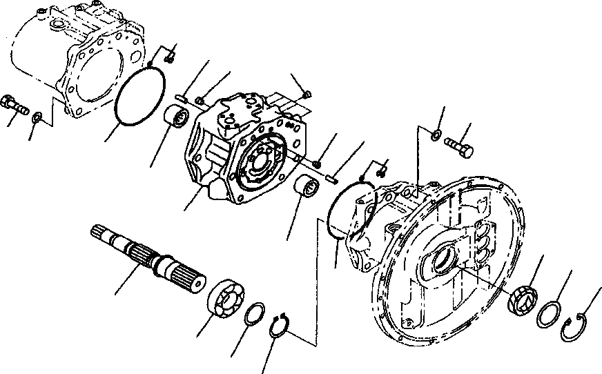 Схема запчастей Komatsu PC400LC-6LM - FIG. H-A ОСНОВН. НАСОС - END КРЫШКА ГИДРАВЛИКА