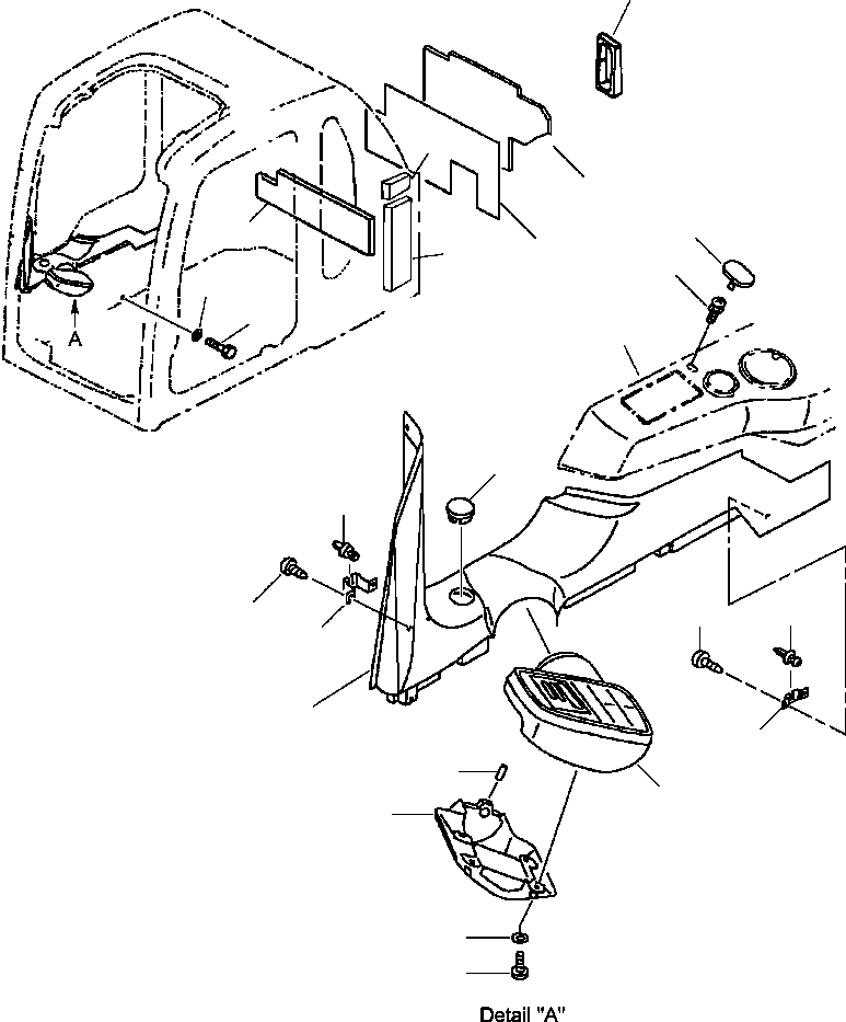 Схема запчастей Komatsu PC400LC-6LM - FIG. K-B OPERATOR КАБИНА - КРЫШКА ПАНЕЛИ С МОНИТОРОМ КАБИНА ОПЕРАТОРА И СИСТЕМА УПРАВЛЕНИЯ