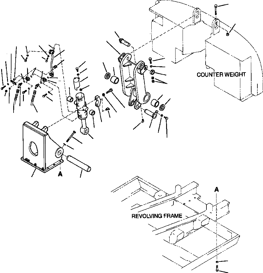 Схема запчастей Komatsu PC400LC-6LM - FIG. W9-A СЪЕМ ПРОТИВОВЕСА - COMPLETE ASSEMBLY РАЗНОЕ