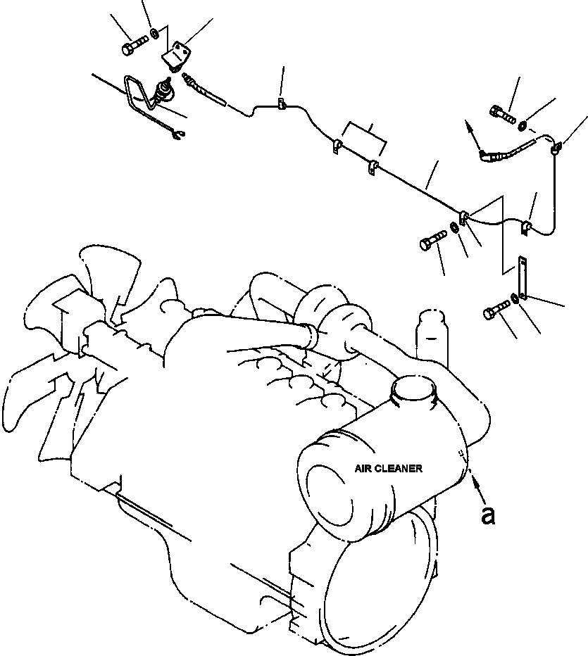 Схема запчастей Komatsu PC400LC-6LK - FIG NO. B-A ВОЗДУХООЧИСТИТЕЛЬ СОЕДИН-Е КОМПОНЕНТЫ ДВИГАТЕЛЯ