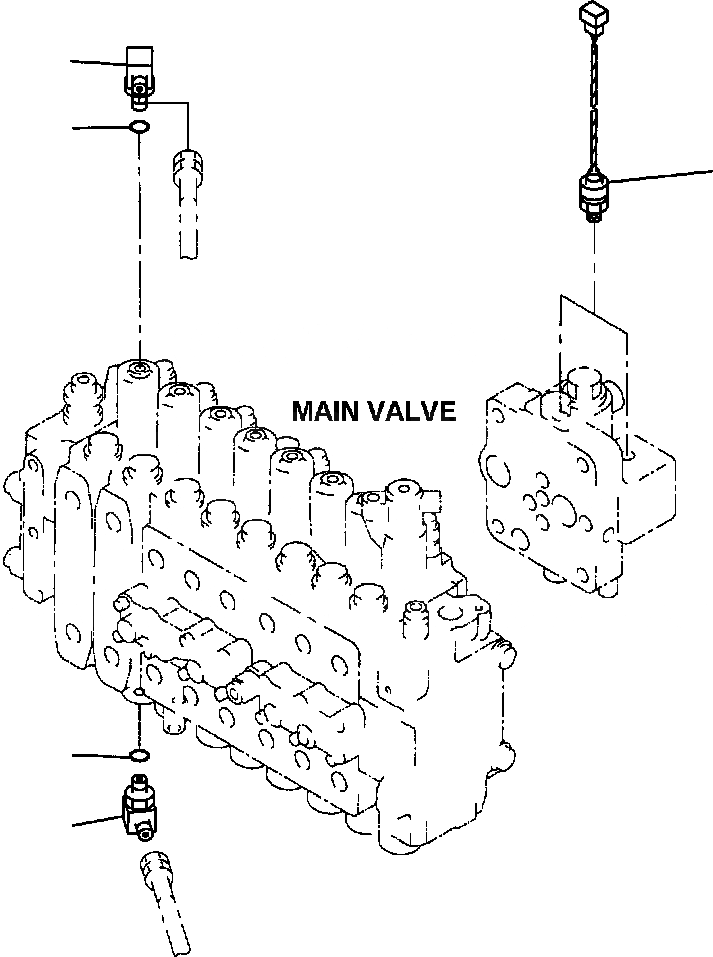 Схема запчастей Komatsu PC400LC-6LK - FIG NO. H-A ОСНОВН. КЛАПАН ДАТЧИК - АКТУАТОР ГИДРАВЛИКА