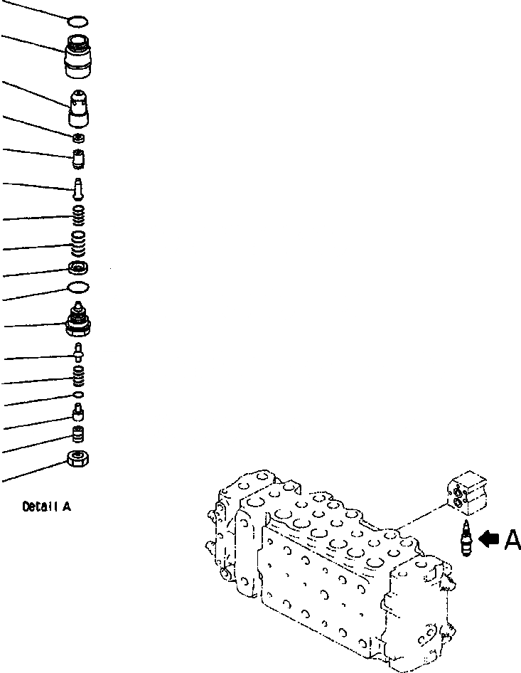 Схема запчастей Komatsu PC400LC-6LK - FIG NO. H-9A ОСНОВН. КЛАПАН (9/) ГИДРАВЛИКА
