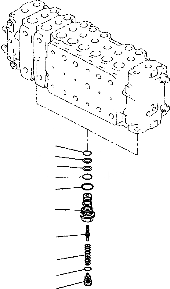 Схема запчастей Komatsu PC400LC-6LK - FIG NO. H-7A ОСНОВН. КЛАПАН АКТУАТОР (/) ГИДРАВЛИКА