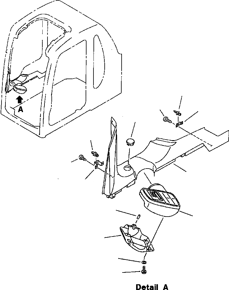 Схема запчастей Komatsu PC400LC-6LK - FIG NO. K- КАБИНА (КРЫШКА ПАНЕЛИ С МОНИТОРОМ) КАБИНА ОПЕРАТОРА И СИСТЕМА УПРАВЛЕНИЯ