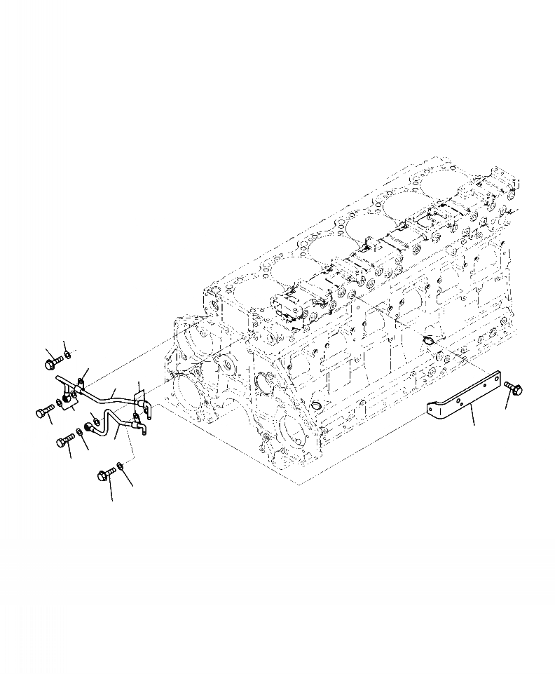 Схема запчастей Komatsu PC400LC-8 - A-AG ХЛАДАГЕНТ ТРУБЫ ДВИГАТЕЛЬ