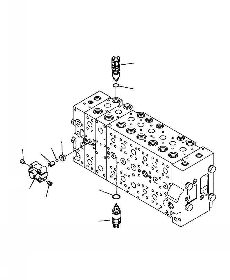 Схема запчастей Komatsu PC400LC-8 - H-8A ОСНОВН. УПРАВЛЯЮЩ. КЛАПАН (/) ГИДРАВЛИКА