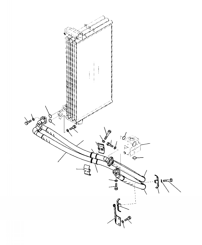 Схема запчастей Komatsu PC400LC-8 - H-A МАСЛООХЛАДИТЕЛЬ ЛИНИЯ ГИДРАВЛИКА