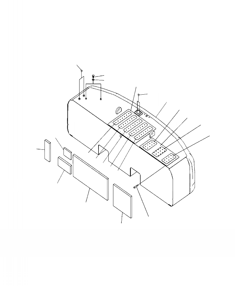 Схема запчастей Komatsu PC400LC-8 - M-A ПРОТИВОВЕС 9, KG (,9 LB) ЧАСТИ КОРПУСА