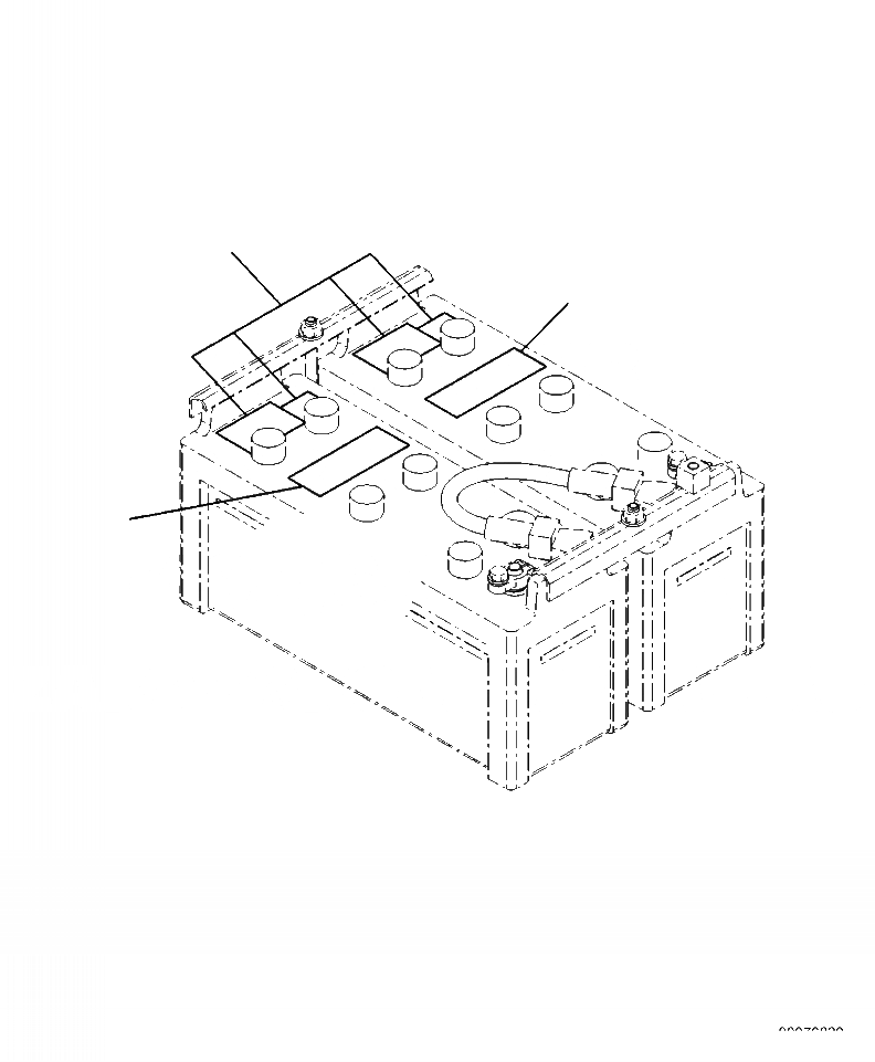 Схема запчастей Komatsu PC400LC-8 - U-A АККУМУЛЯТОР МАРКИРОВКА