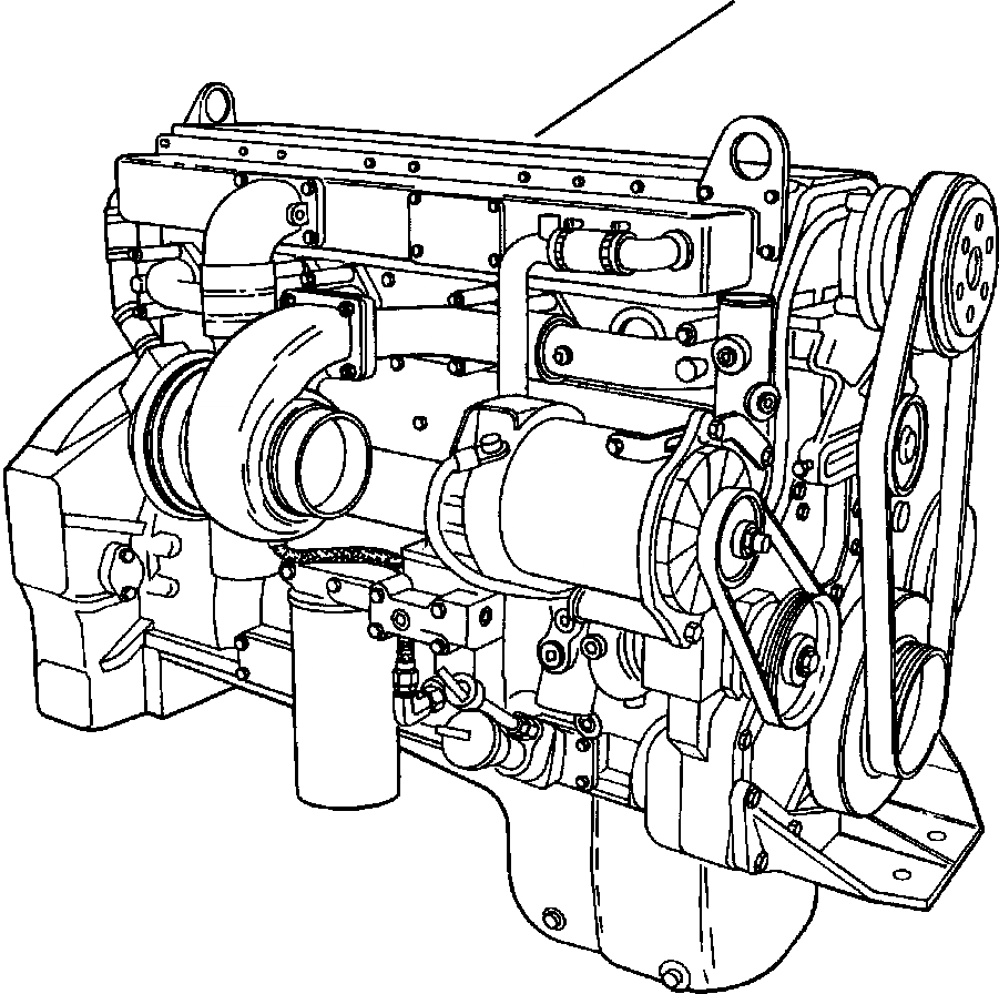 Схема запчастей Komatsu PC400LC-6LC - ДВИГАТЕЛЬ ASSEMBLIES ДВИГАТЕЛЬ