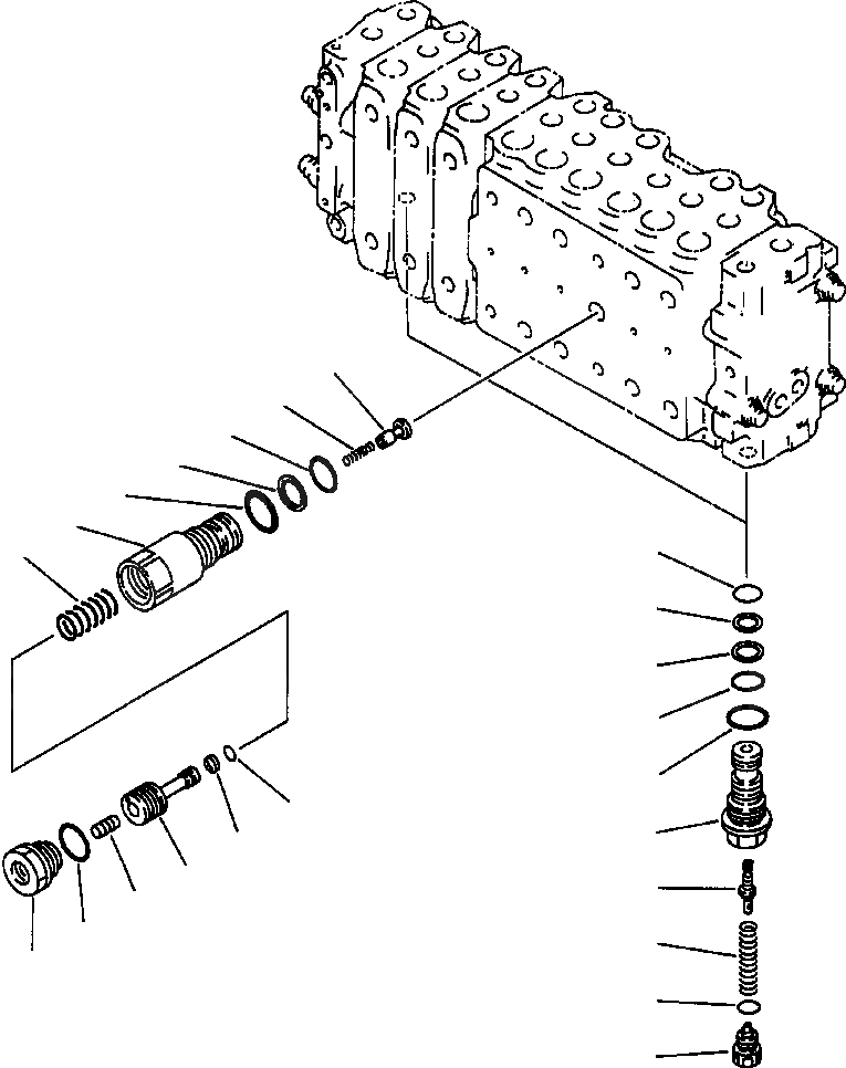 Схема запчастей Komatsu PC400LC-6LC - FIG NO. H-8A ОСНОВН. КЛАПАН АКТУАТОР (8/) ГИДРАВЛИКА