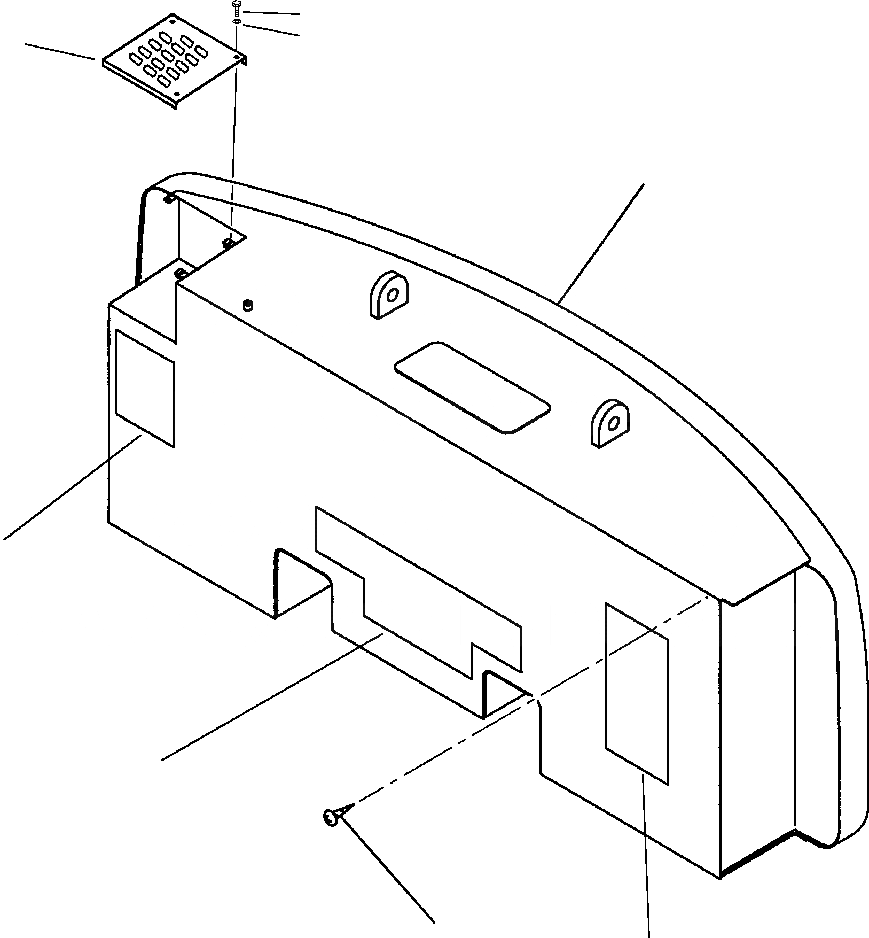 Схема запчастей Komatsu PC400LC-6LC - FIG NO. M-A ПРОТИВОВЕС 889KG ЧАСТИ КОРПУСА