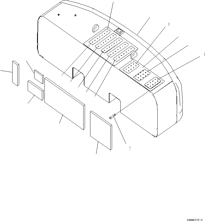 Схема запчастей Komatsu PC400LC-7E0 - ПРОТИВОВЕС ЧАСТИ КОРПУСА