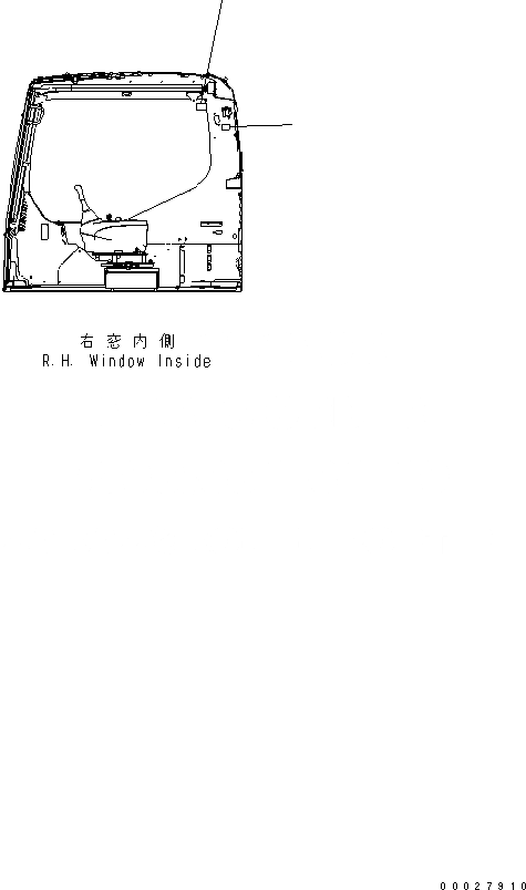 Схема запчастей Komatsu PC400LC-7E0 - ОКНА ПЛАСТИНА (БУКВЕНН.) МАРКИРОВКА