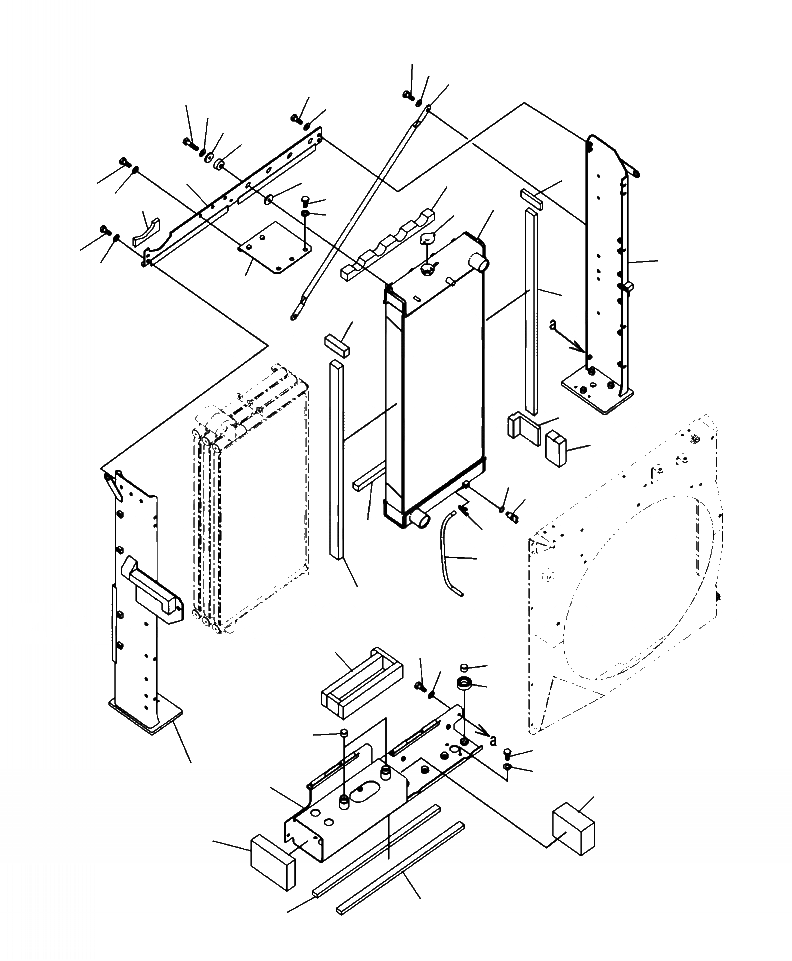Схема запчастей Komatsu PC450LC-8 - C-A ОХЛАЖД-Е РАДИАТОР И РАМА ( A-A8 ) СИСТЕМА ОХЛАЖДЕНИЯ