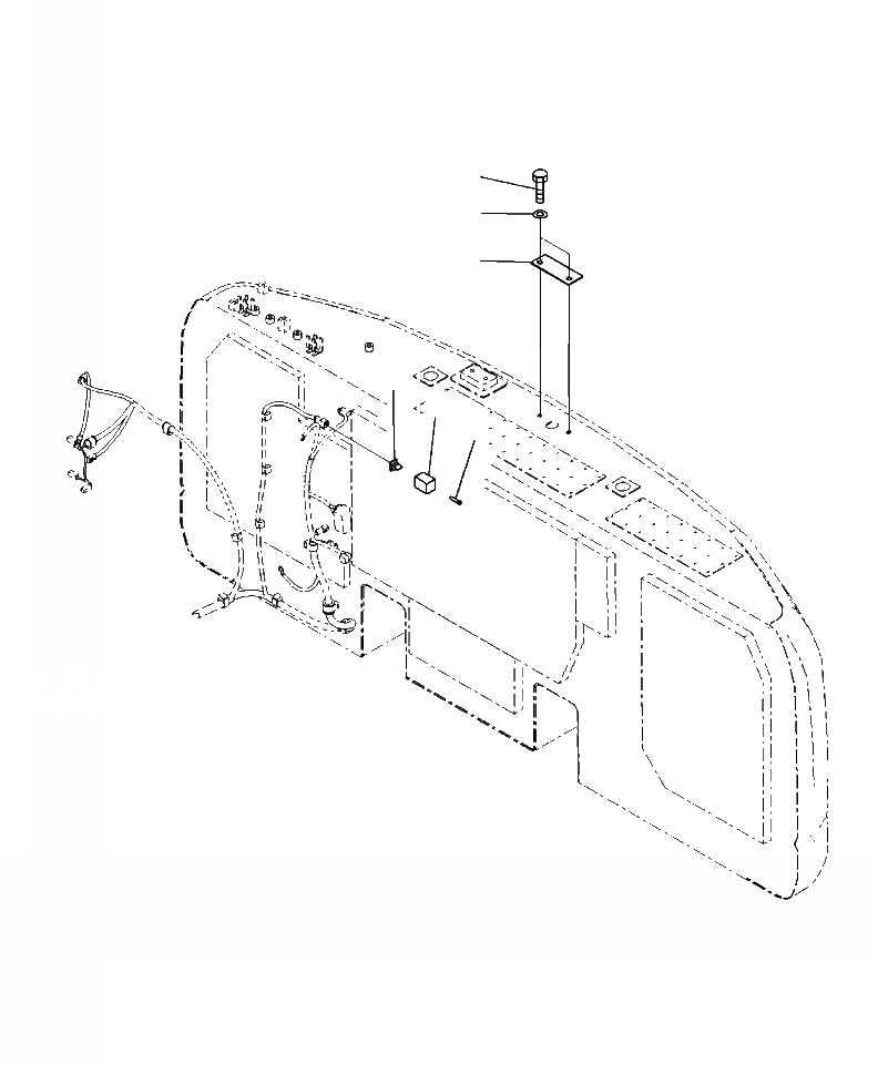 Схема запчастей Komatsu PC450LC-8 - E-A CAMERA LESS THE ЗАДН. МОНИТОРING СИСТЕМА ЭЛЕКТРИКА