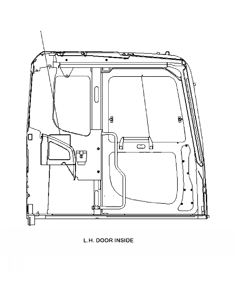 Схема запчастей Komatsu PC450LC-8 - U-A ТАБЛИЧКИ ЛЕВ. ДВЕРЬ ВНУТР. МАРКИРОВКА