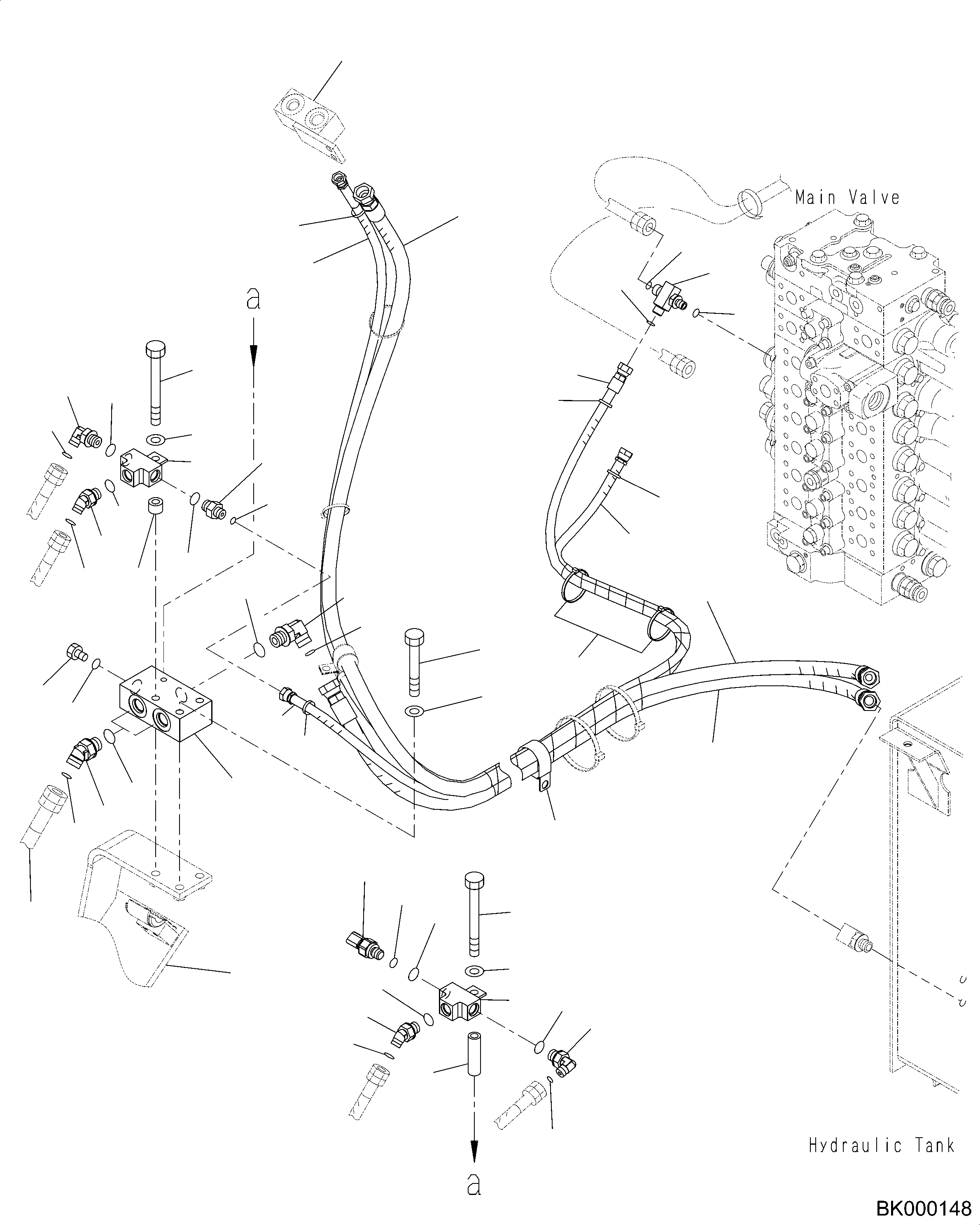 Схема запчастей Komatsu PC490-10 - ANTI-DROP КЛАПАН, СТРЕЛА 7MM И РУКОЯТЬ MM, ШАССИ ТРУБЫ (/) ANTI-DROP КЛАПАН, СТРЕЛА 7MM И РУКОЯТЬ MM