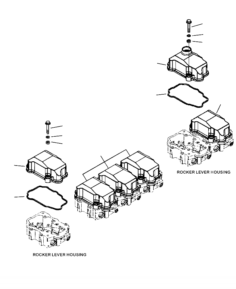 Схема запчастей Komatsu PC490LC-10 - A- ГОЛОВКА ЦИЛИНДРОВ КЛАПАН COVER ДВИГАТЕЛЬ