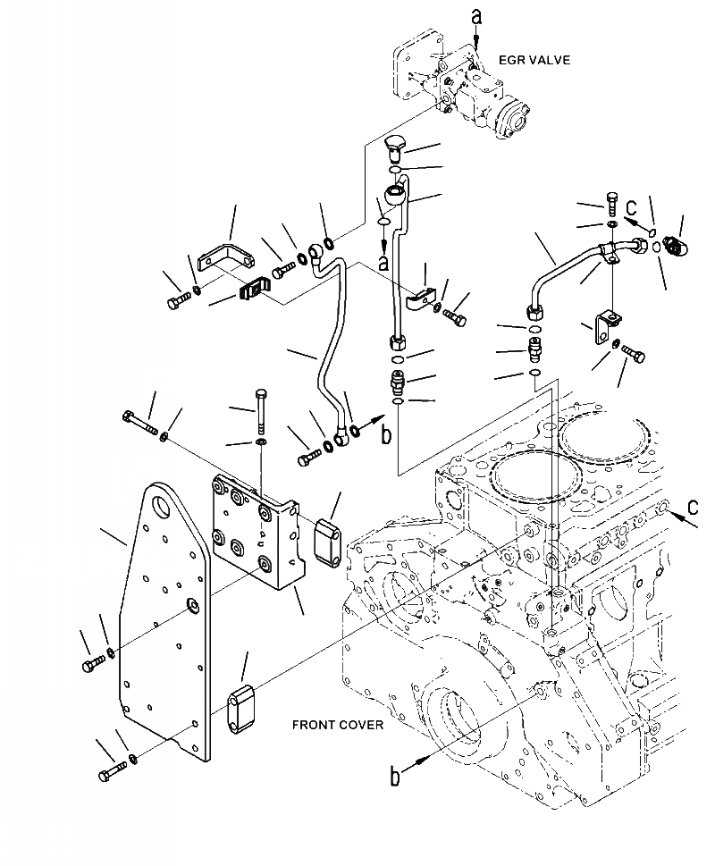 Схема запчастей Komatsu PC490LC-10 - A- ВЫПУСКН. GAS RECIRCULATION (EGR) КЛАПАН EGR КЛАПАН СИСТЕМА СМАЗКИ МАСЛОПРОВОДЯЩАЯ ЛИНИЯ ДВИГАТЕЛЬ