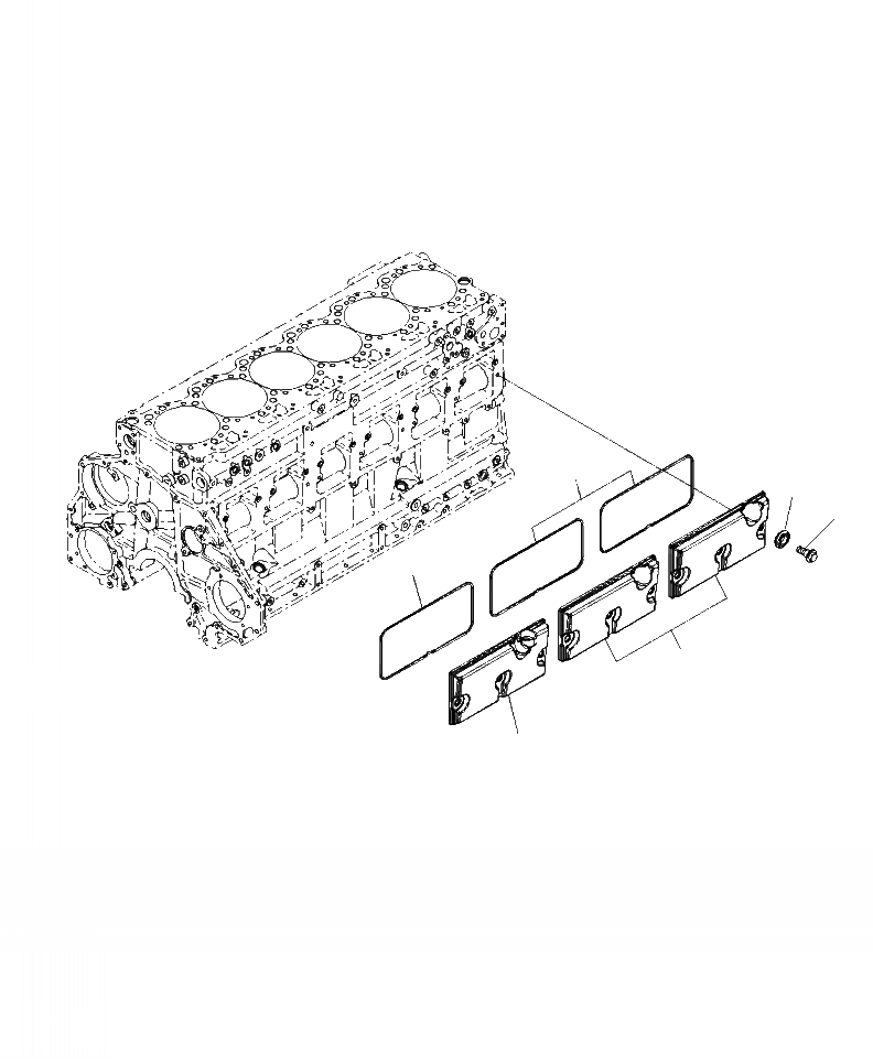 Схема запчастей Komatsu PC490LC-10 - A- КРЫШКА ТОЛКАТЕЛЕЙ КЛАПАНА ДВИГАТЕЛЬ