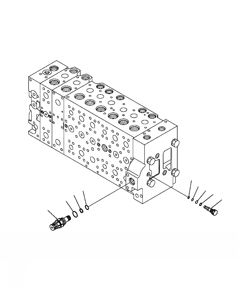 Схема запчастей Komatsu PC490LC-10 - H-A ОСНОВН. УПРАВЛЯЮЩ. КЛАПАН (/) ГИДРАВЛИКА