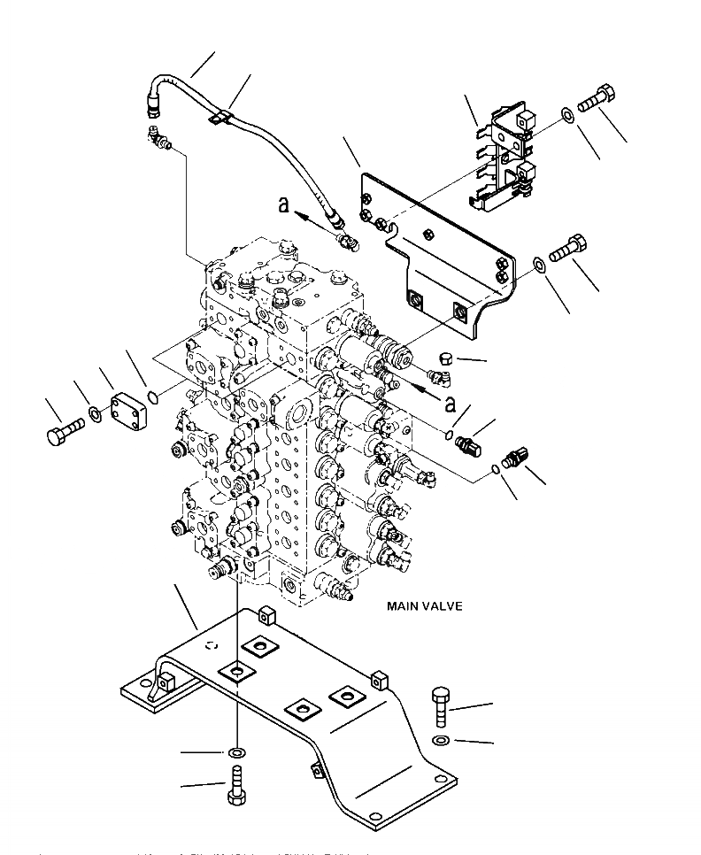 Схема запчастей Komatsu PC490LC-10 - H-7A ОСНОВН. УПРАВЛЯЮЩ. КЛАПАН КОРПУС КЛАПАНА И ДАТЧИК ГИДРАВЛИКА