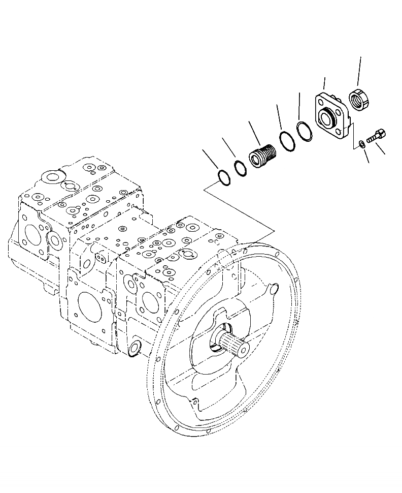 Схема запчастей Komatsu PC490LC-10 - H-A ГИДР. НАСОС. (/7) ГИДРАВЛИКА